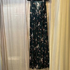 Kaileigh Black Floral Maxi Dress